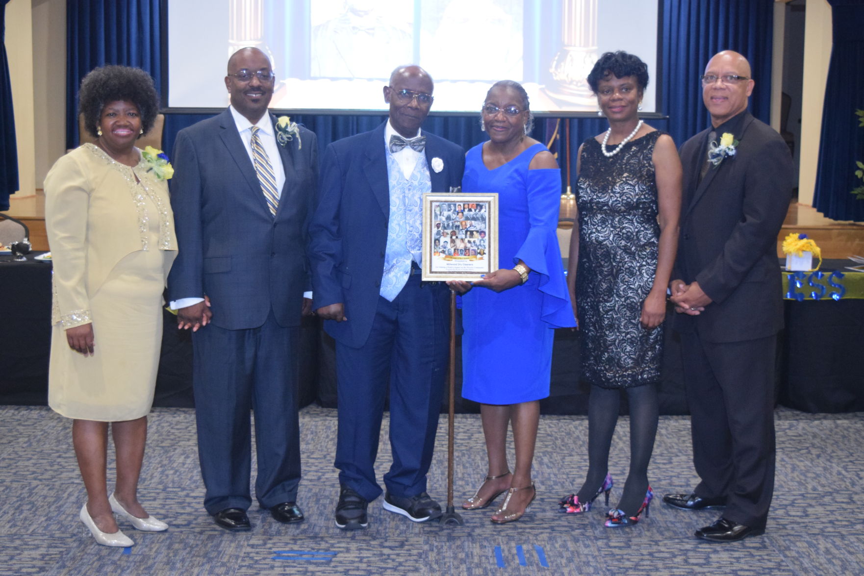Rev. Fletcher S. Tucker, Jr. and wife Margaret receives Legacy Award for Millwood Dry Cleaners.